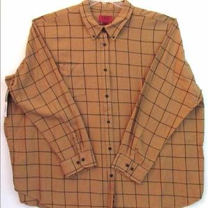 Big & Tall Men’s Camel Flannel